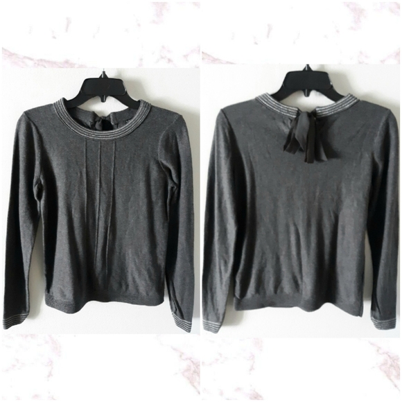 Banana Republic Gray Long Sleeve Top - Picture 1 of 5